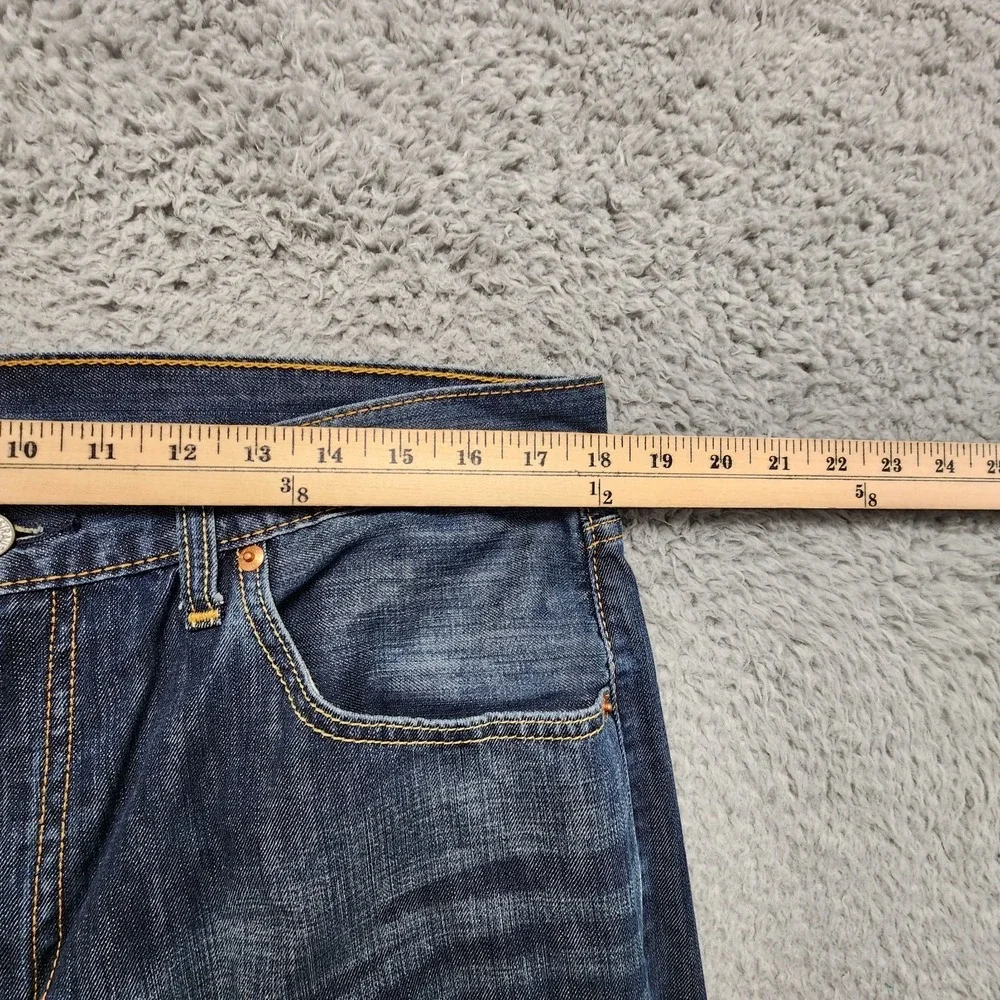 Levis 527 Bootcut Jeans Mens 36x36 (Fits as 36x33) Blue Whiskered Cowboy Western